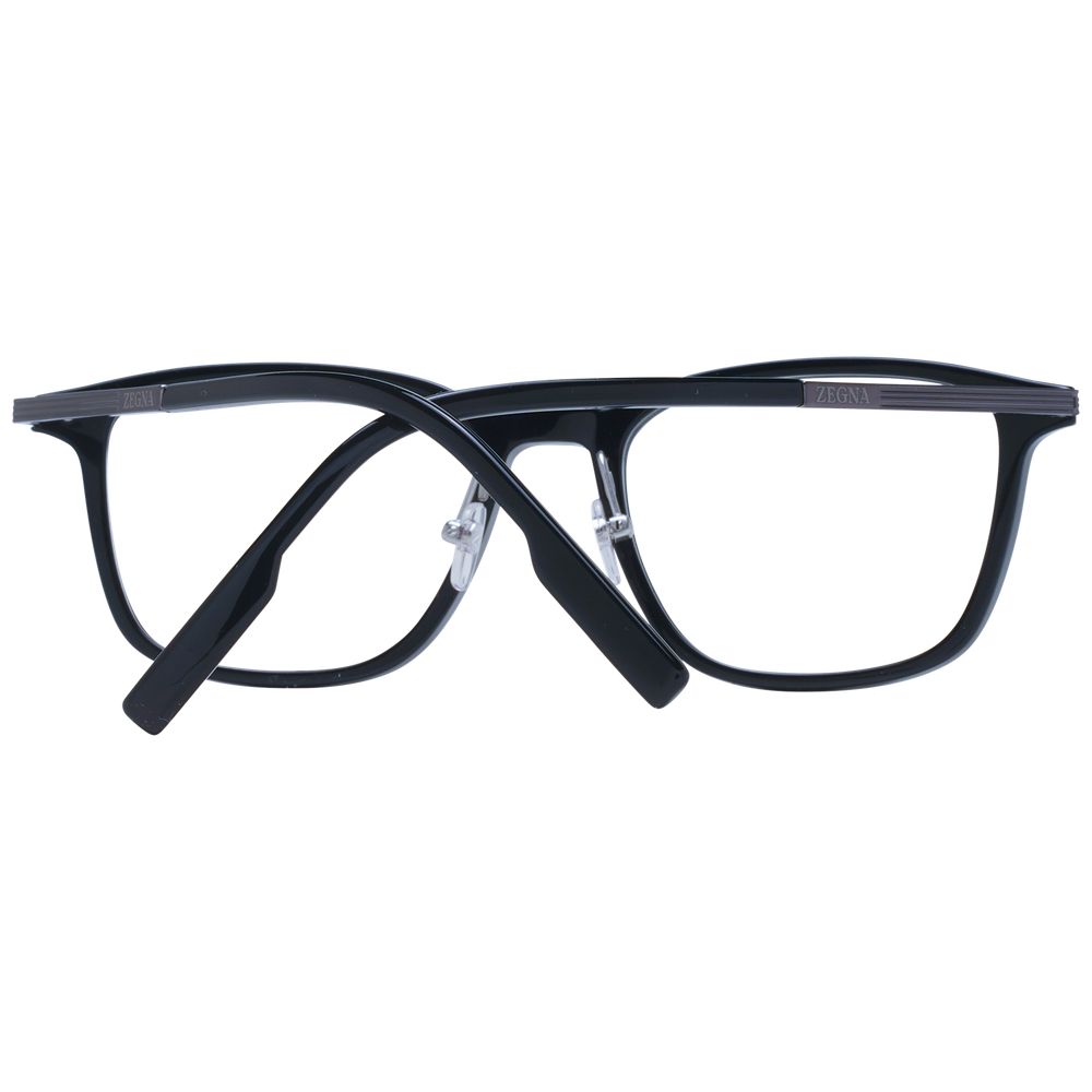 Ermenegildo Zegna Schwarze Kunststoff- & Titan-Brille (Gestelle)
