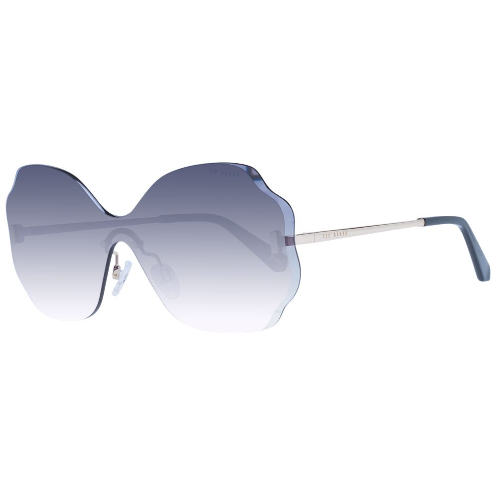 Ted Baker Goldfarbene Sonnenbrille mit Acetat-Rahmen