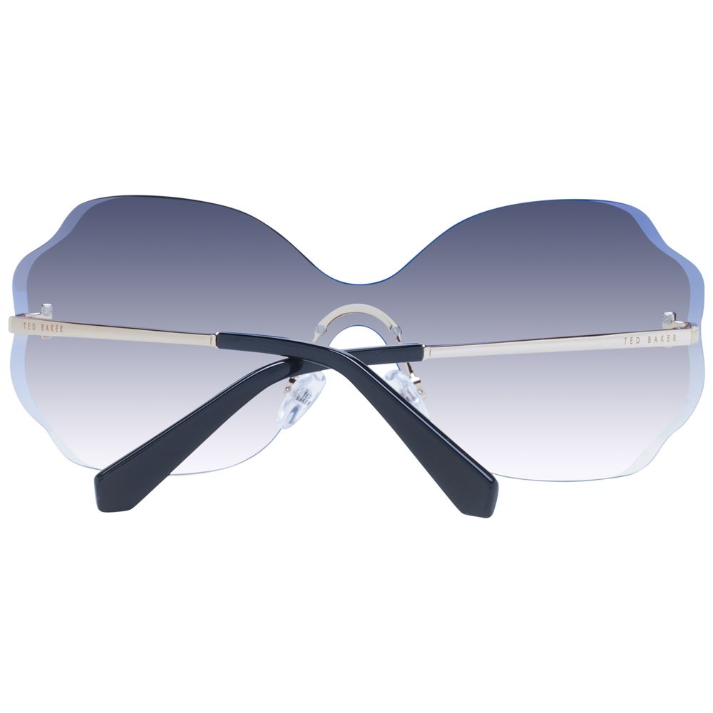 Ted Baker Goldfarbene Sonnenbrille mit Acetat-Rahmen