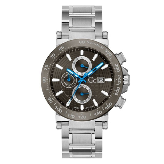 GC Silberne Uhr aus Edelstahl
