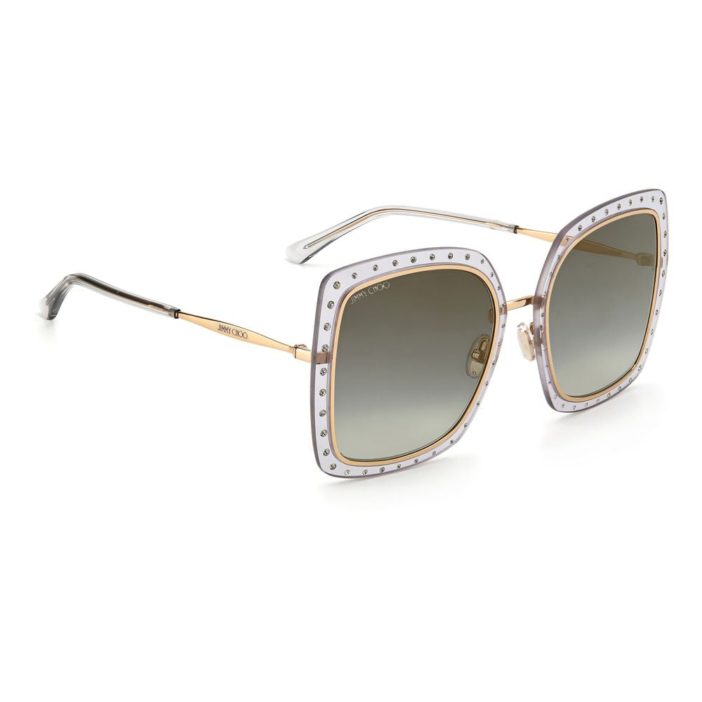 Jimmy Choo Goldene Metall-Sonnenbrille