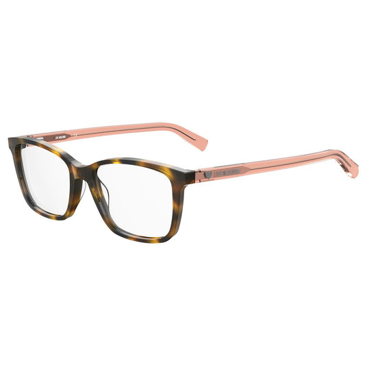 Love Moschino Braune Acetat-Brillengestelle