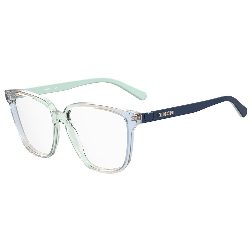 Love Moschino Blaue Acetat-Brillengestelle