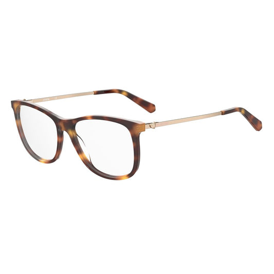 Love Moschino Braune Acetat-Brillengestelle