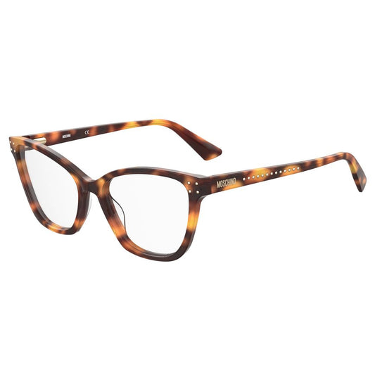 Moschino Braune Acetat-Rahmen