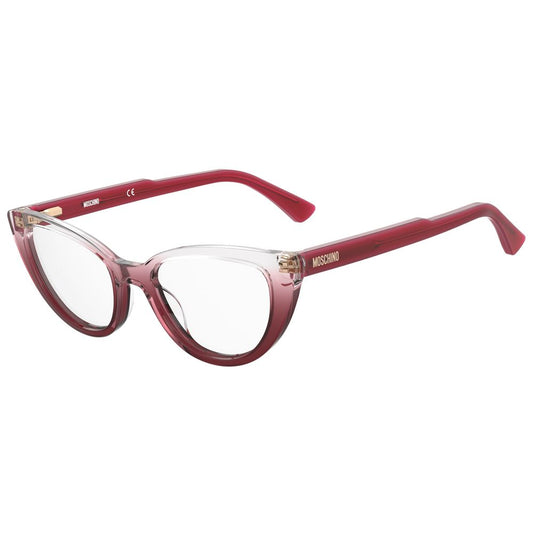 Moschino Rote Acetat-Rahmen