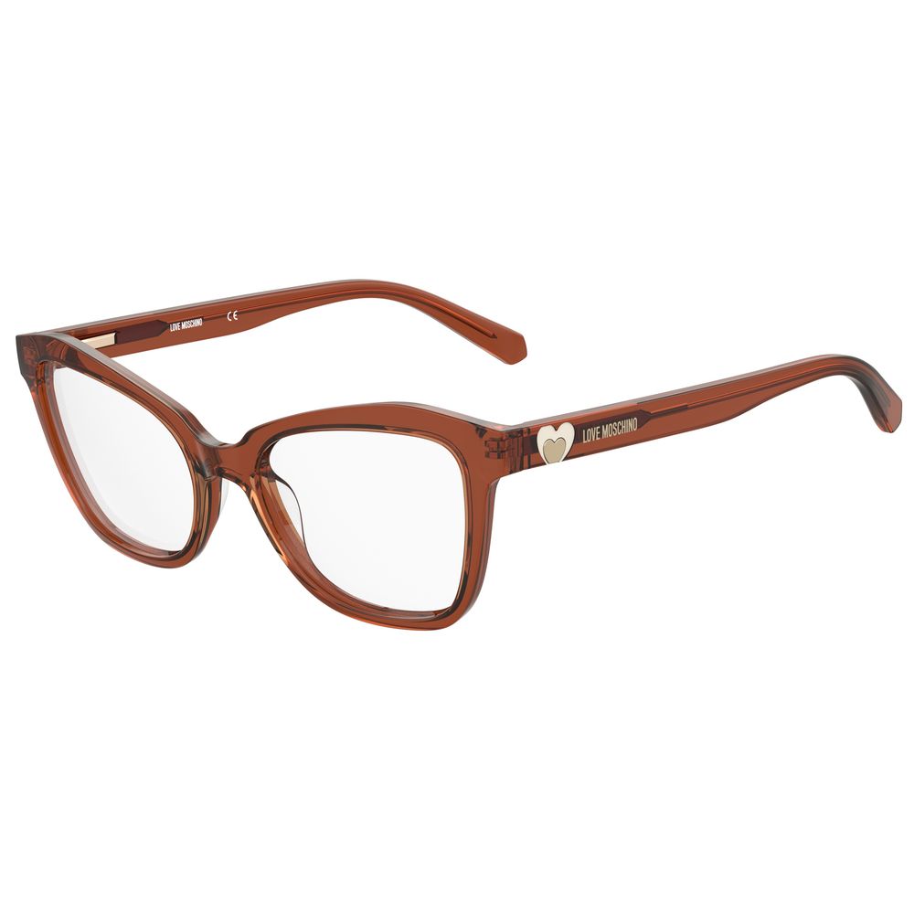 Love Moschino Gelbe Acetat-Rahmen