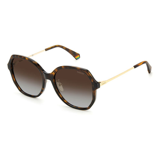 Polaroid Braune Plastiksonnenbrille