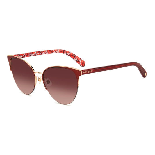 Kate Spade Rote Metall-Sonnenbrille