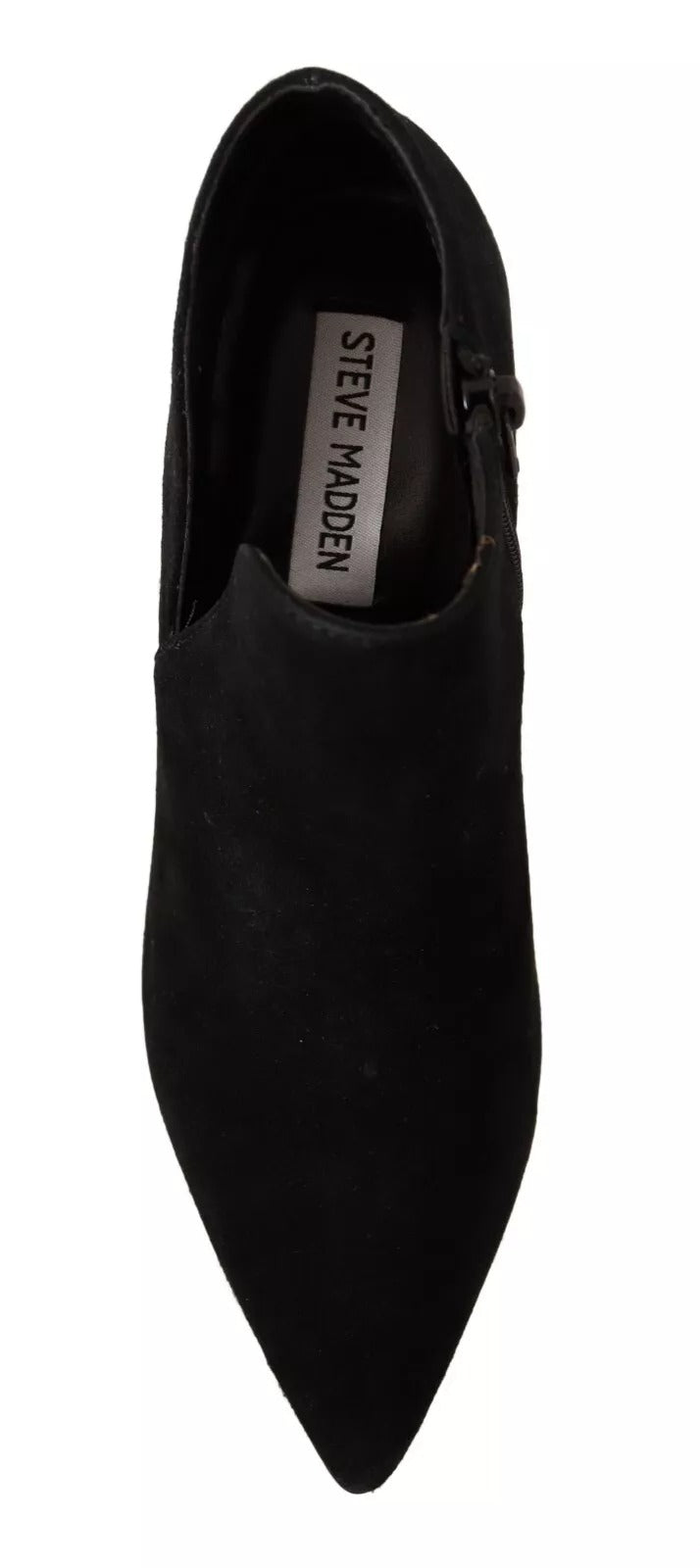 Steve Madden Schwarz Wildleder Leder Stiletto Heels Stiefel Schuhe