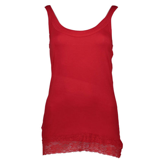 Silvian Heach Rotes Damen-Top aus Baumwolle