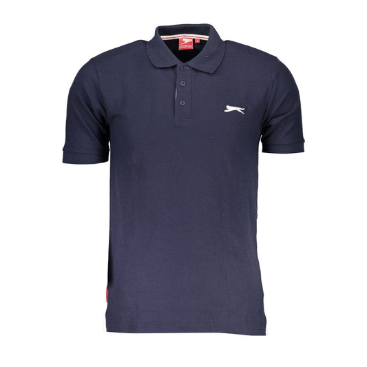 Slazenger Blaues Baumwoll-Poloshirt