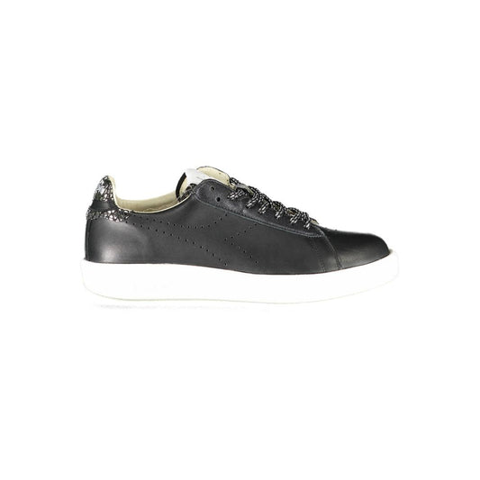 Diadora Schwarzes Leder Damen Sneaker