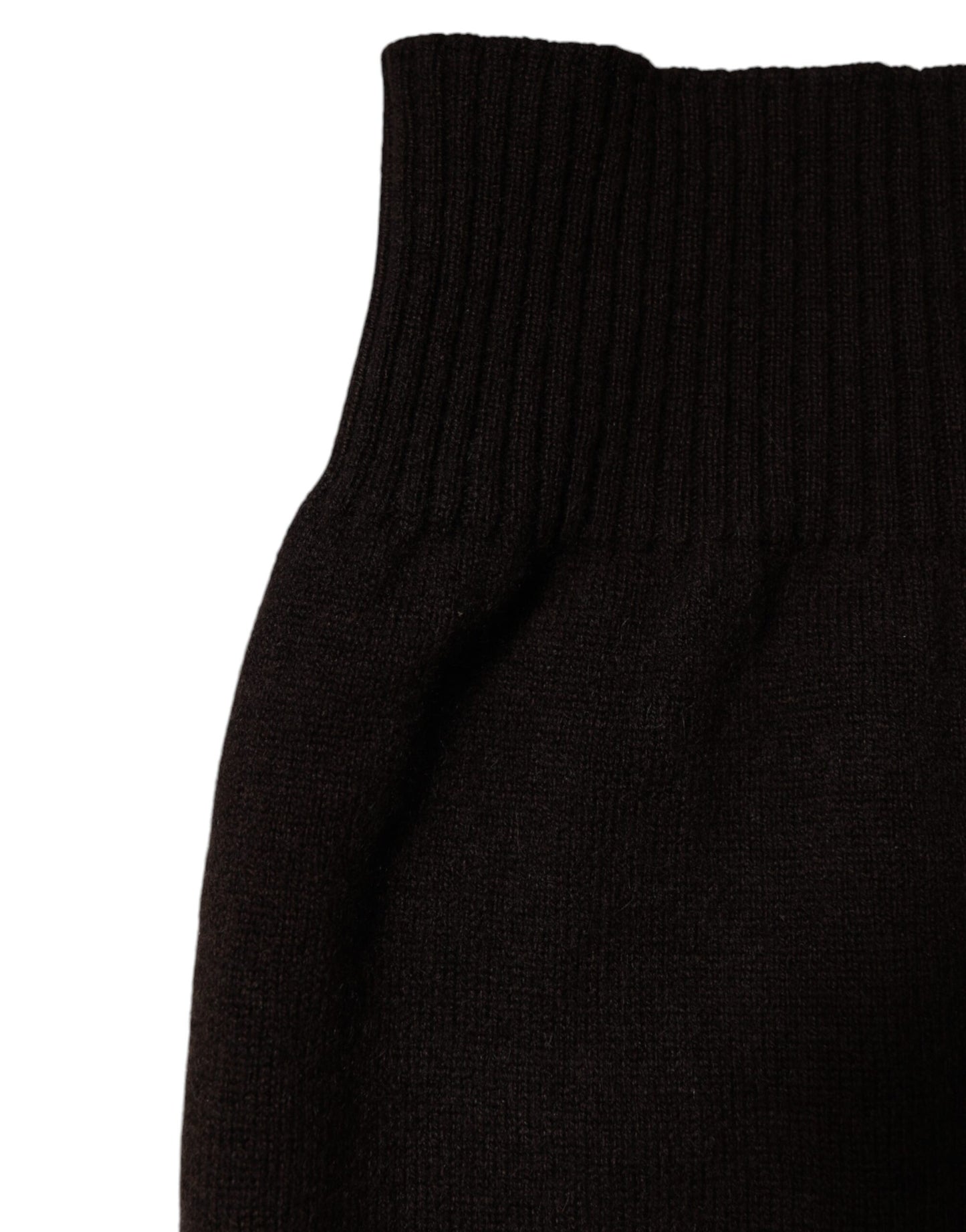 Dolce & Gabbana Brauner Kaschmir-Nackenwärmer gestrickt Foulard-Schal