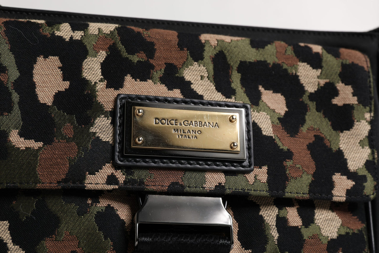 Dolce & Gabbana Multicolor Leopard Jacquard Crossbody Tasche