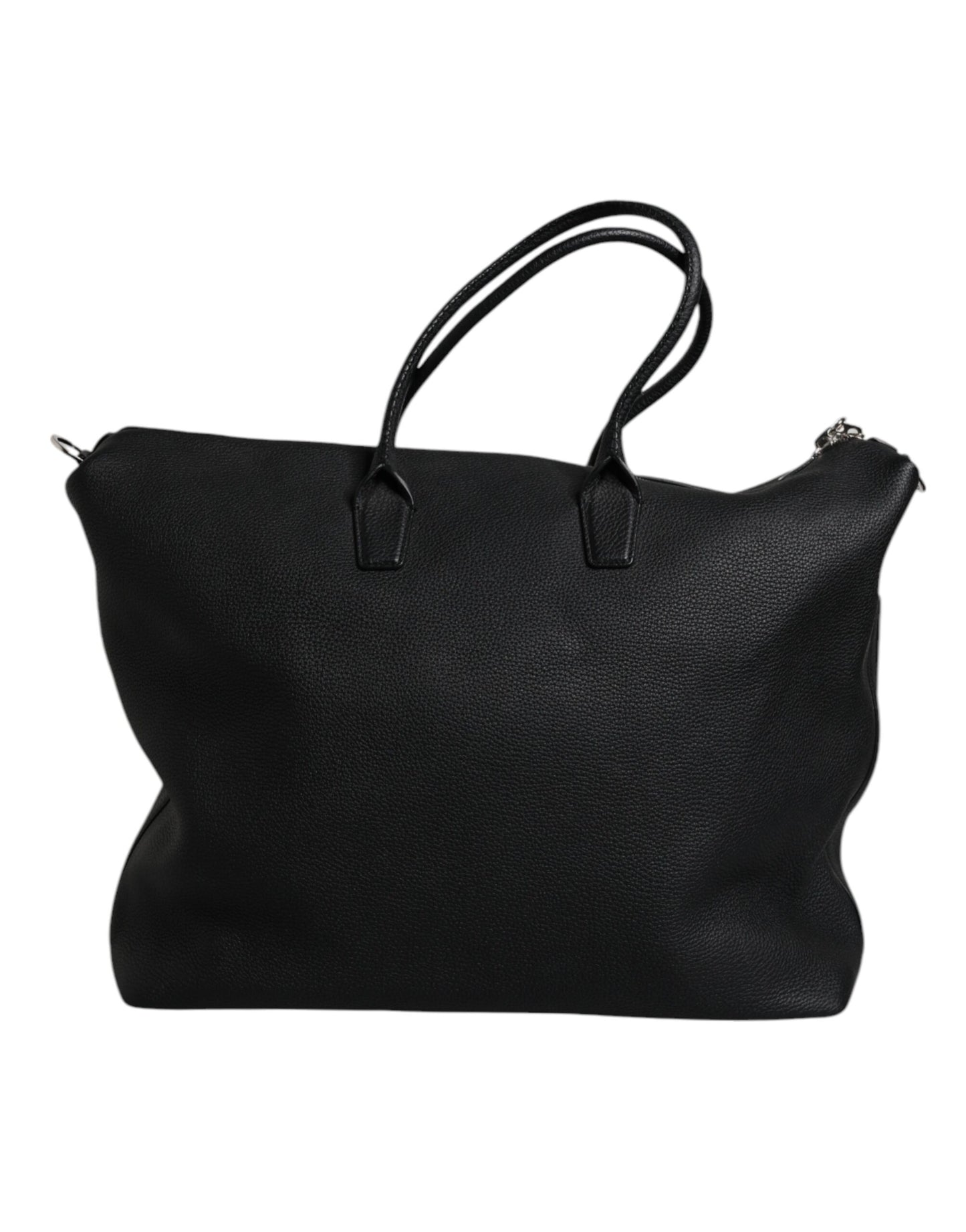 Dolce & Gabbana Schwarze Kalbslederhandtasche Duffle Bag