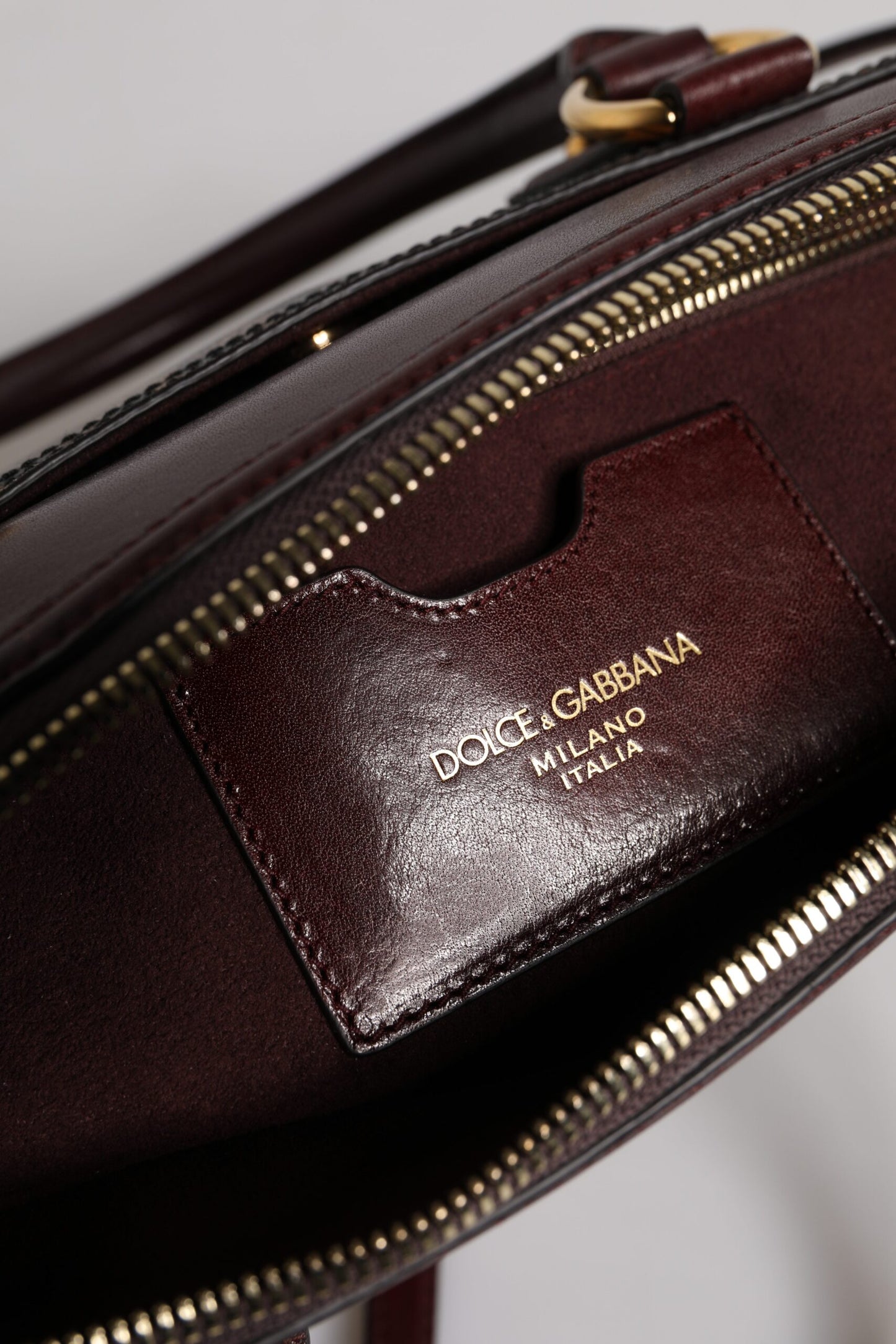 Dolce & Gabbana Braune Leopardenleder-Schulterriemen-Duffle-Tasche