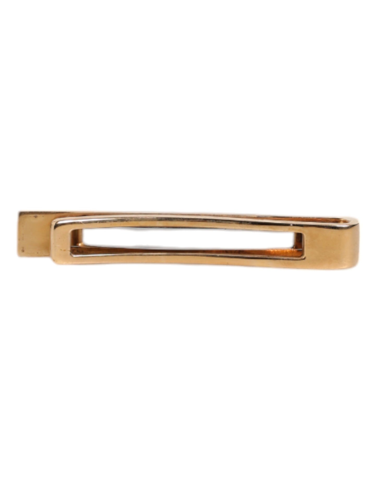 Dolce & Gabbana Schwarzer Saphir Gold-Ton Messing Krawattenklammer Bar