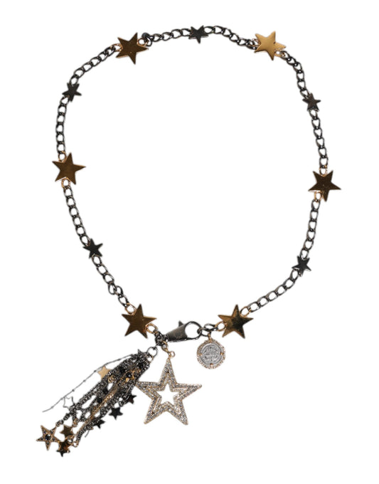 Dolce & Gabbana Silber Gold Messing verschönert Taille Kette Gürtel