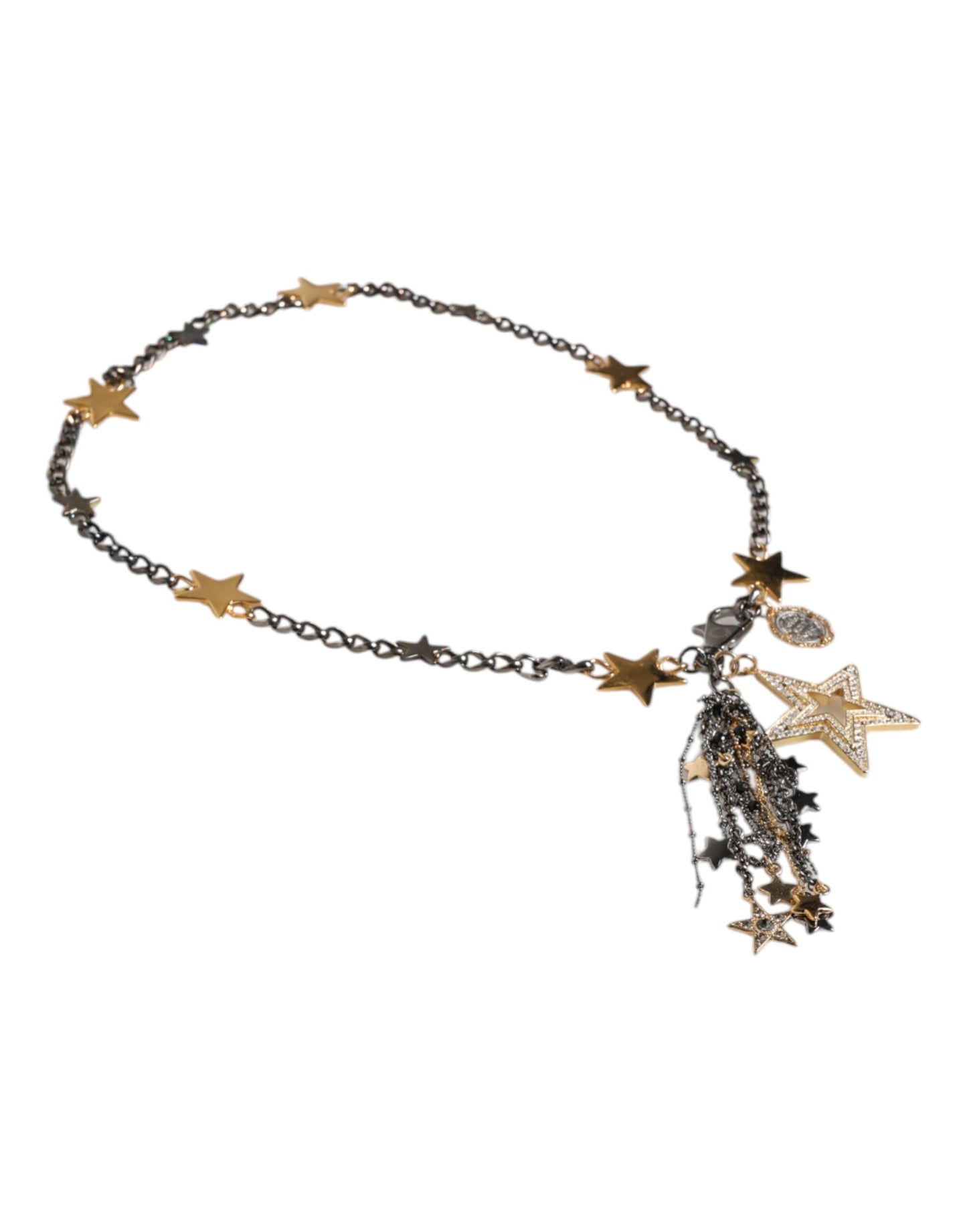 Dolce & Gabbana Silber Gold Messing verschönert Taille Kette Gürtel