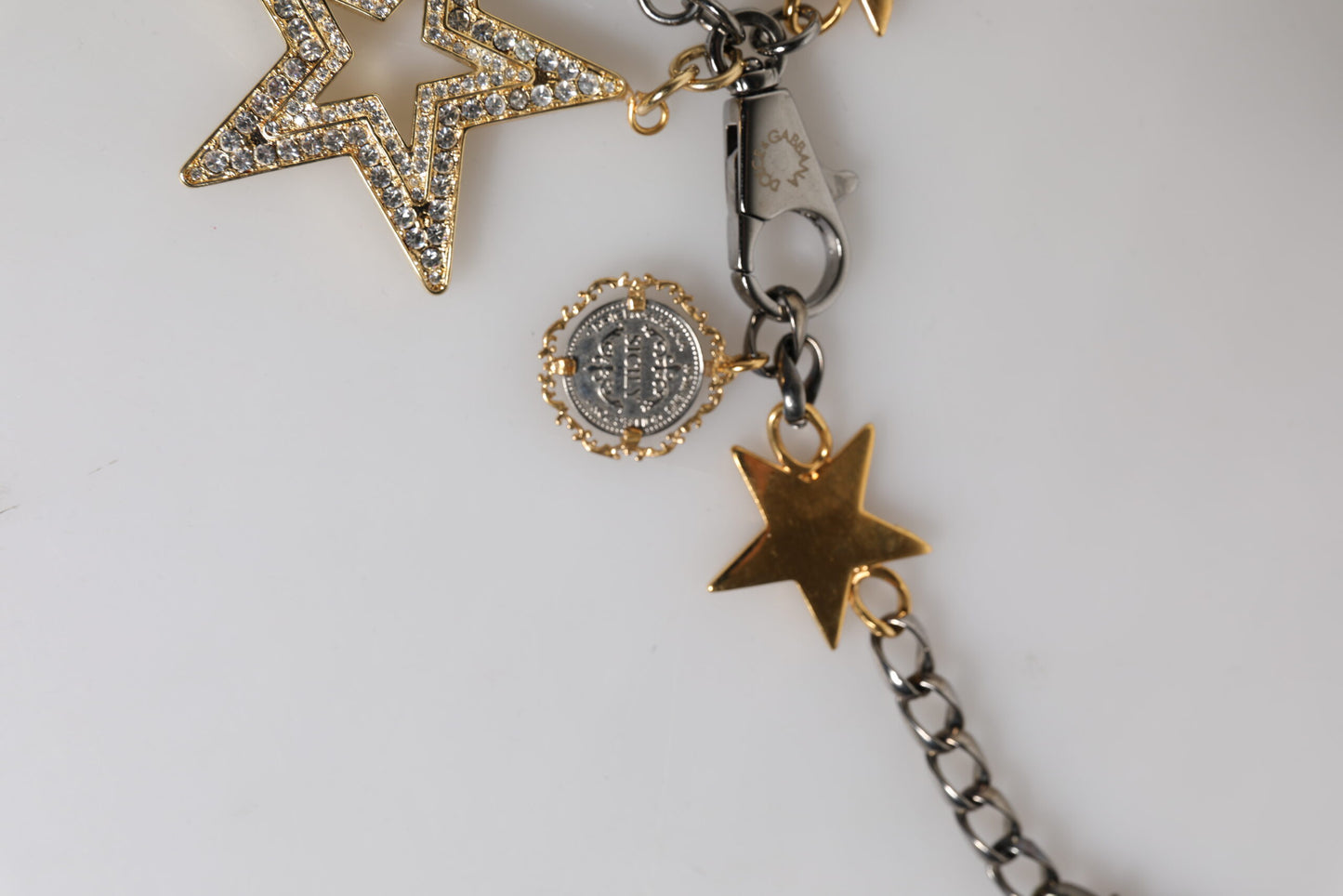 Dolce & Gabbana Silber Gold Messing verschönert Taille Kette Gürtel