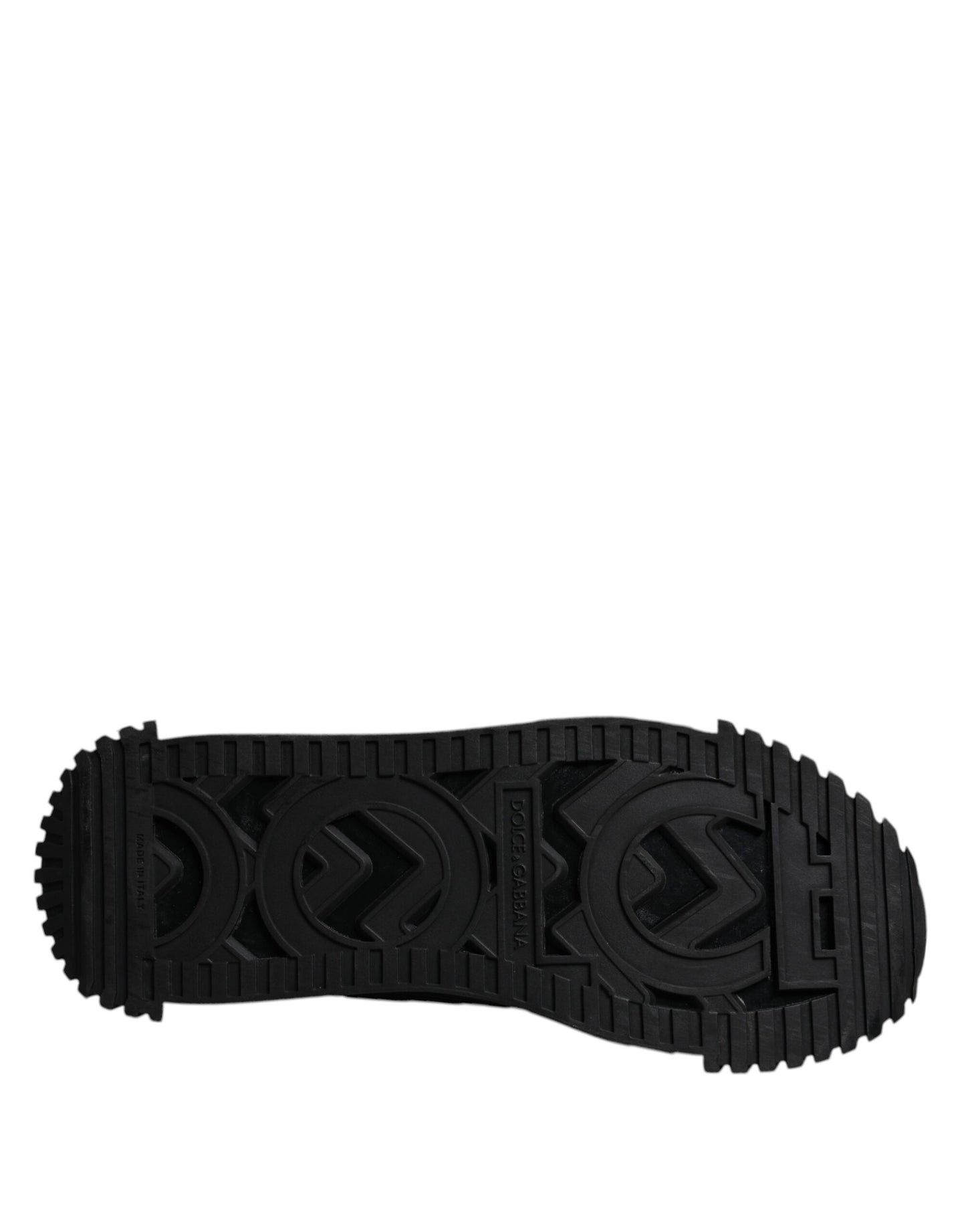 Dolce & Gabbana Schwarz Logo Lace Up Low Top NS1 Turnschuhe Schuhe