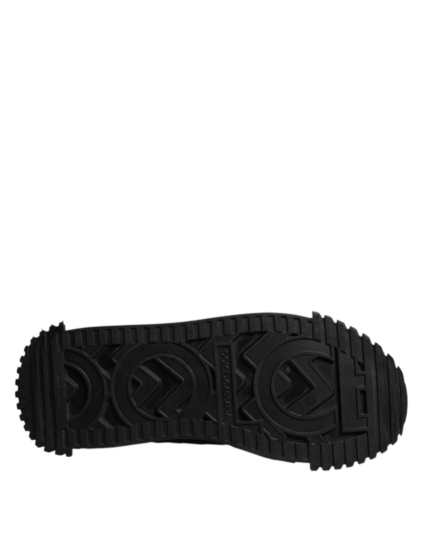 Dolce & Gabbana Schwarz Logo Lace Up Low Top NS1 Turnschuhe Schuhe