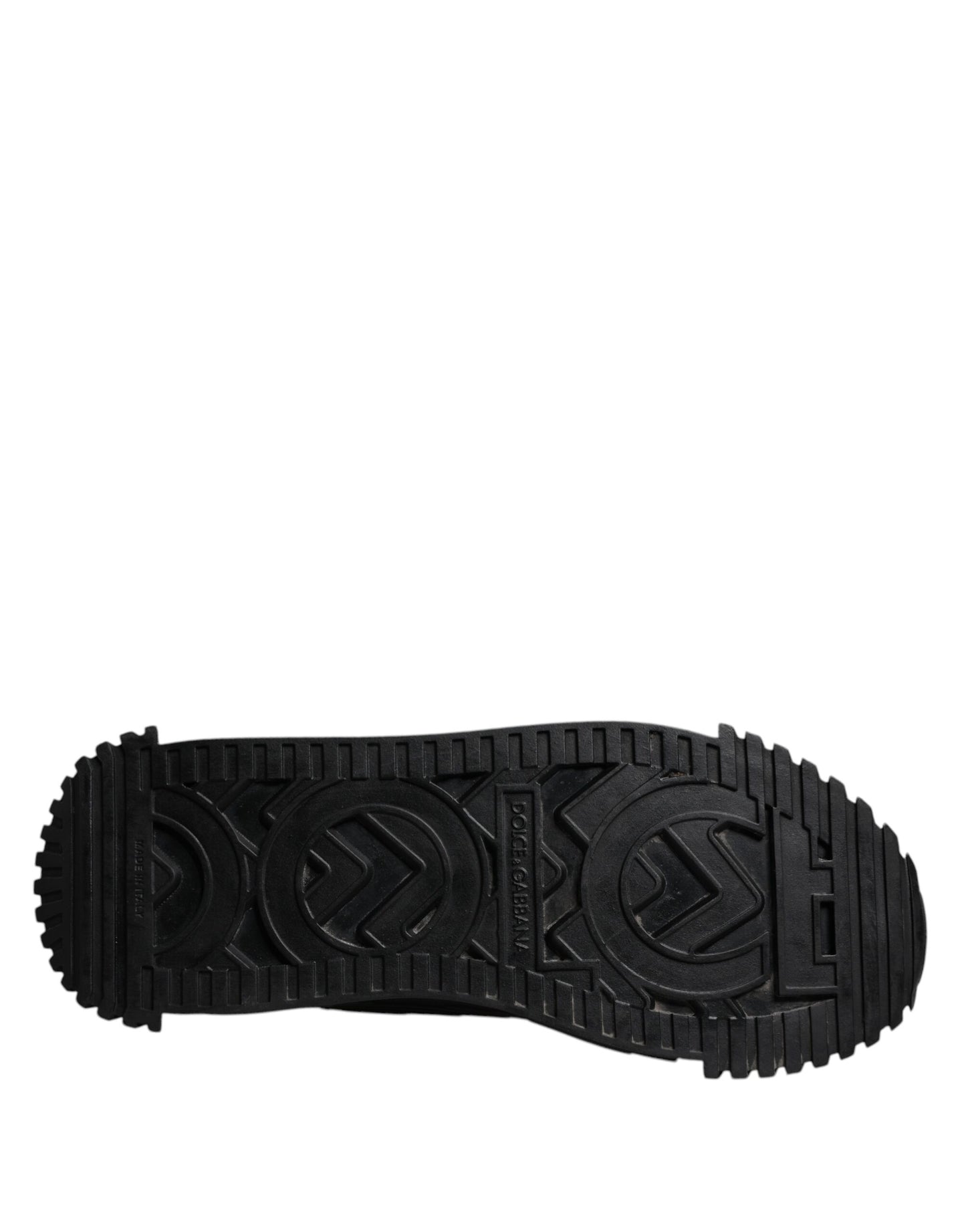 Dolce & Gabbana Schwarz Logo Lace Up Low Top NS1 Turnschuhe Schuhe