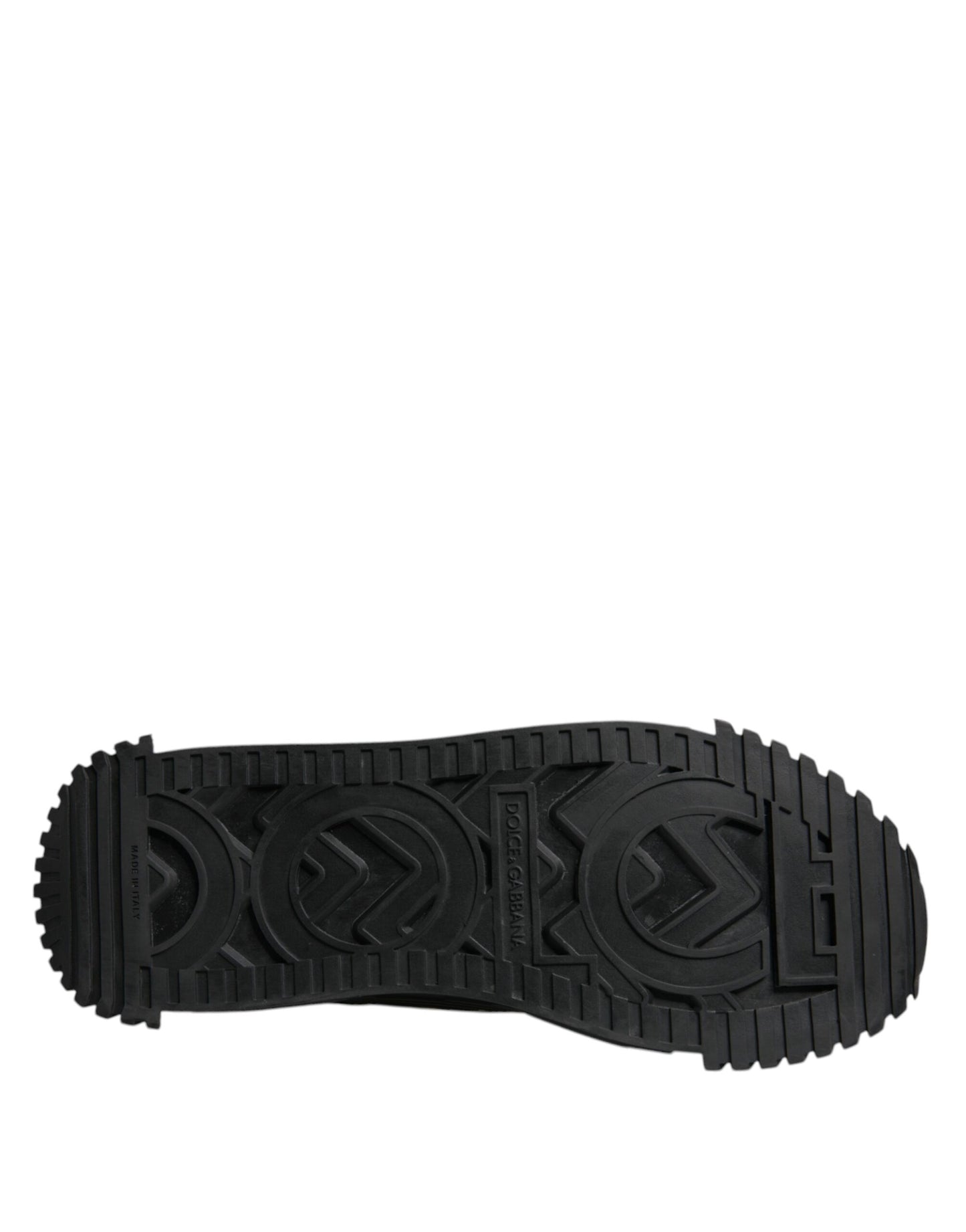 Dolce & Gabbana Schwarz Logo Lace Up Low Top NS1 Turnschuhe Schuhe