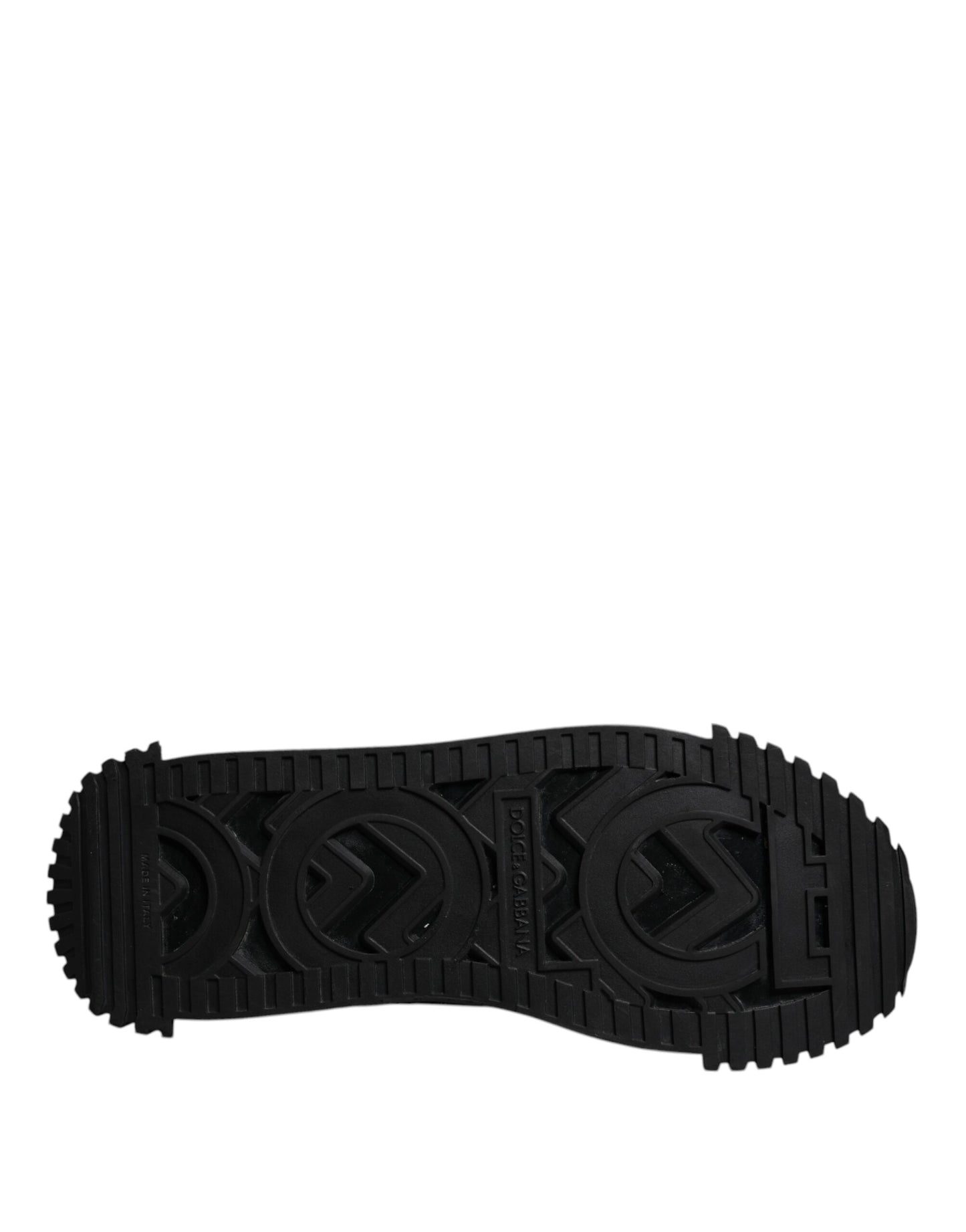 Dolce & Gabbana Schwarz Logo Lace Up Low Top NS1 Turnschuhe Schuhe