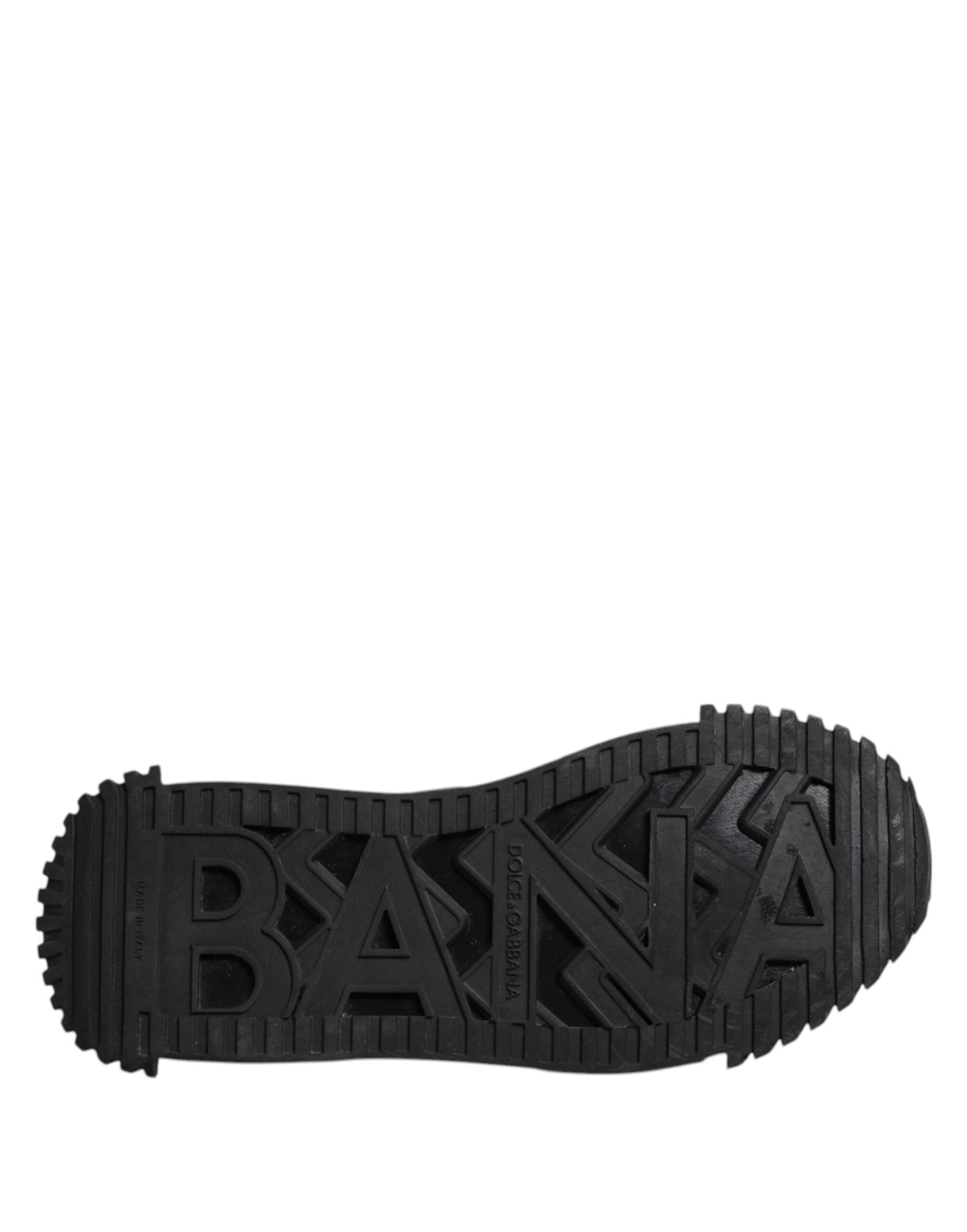 Dolce & Gabbana Schwarz Logo Lace Up Low Top NS1 Turnschuhe Schuhe