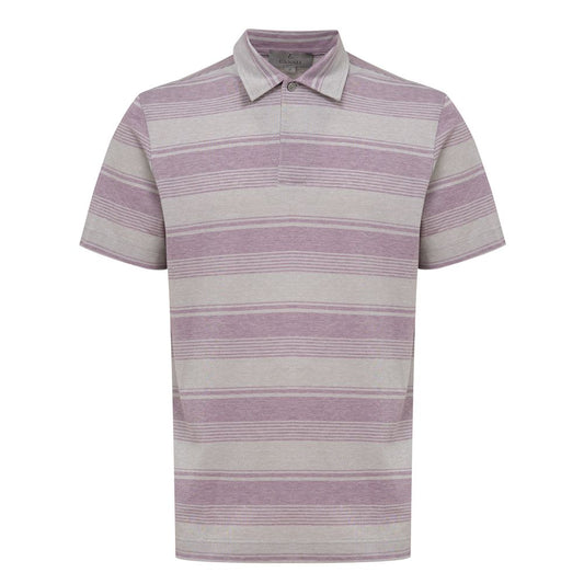 Canali Graues Baumwoll-Poloshirt