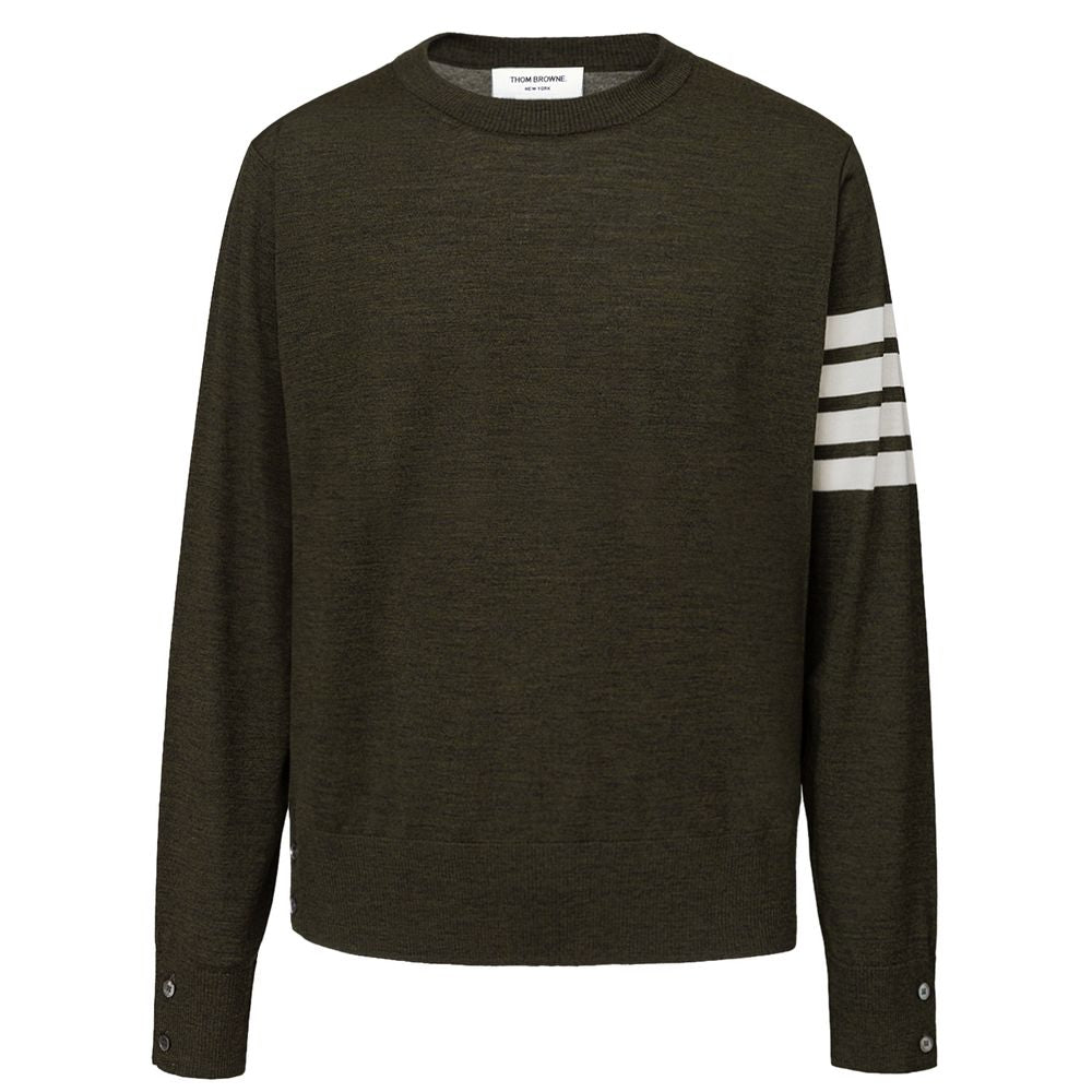 Thom Browne Grüner Woll-Sweatshirt