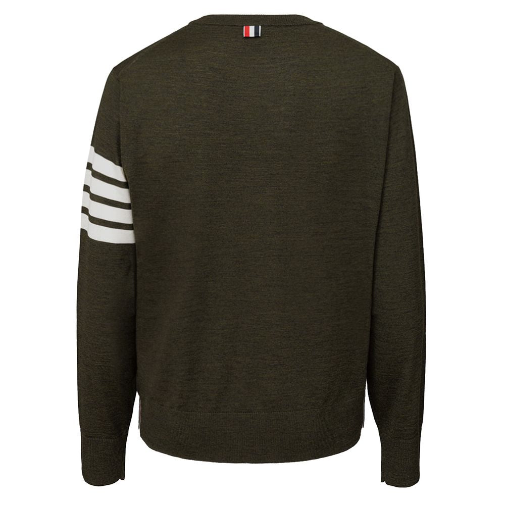 Thom Browne Grüner Woll-Sweatshirt