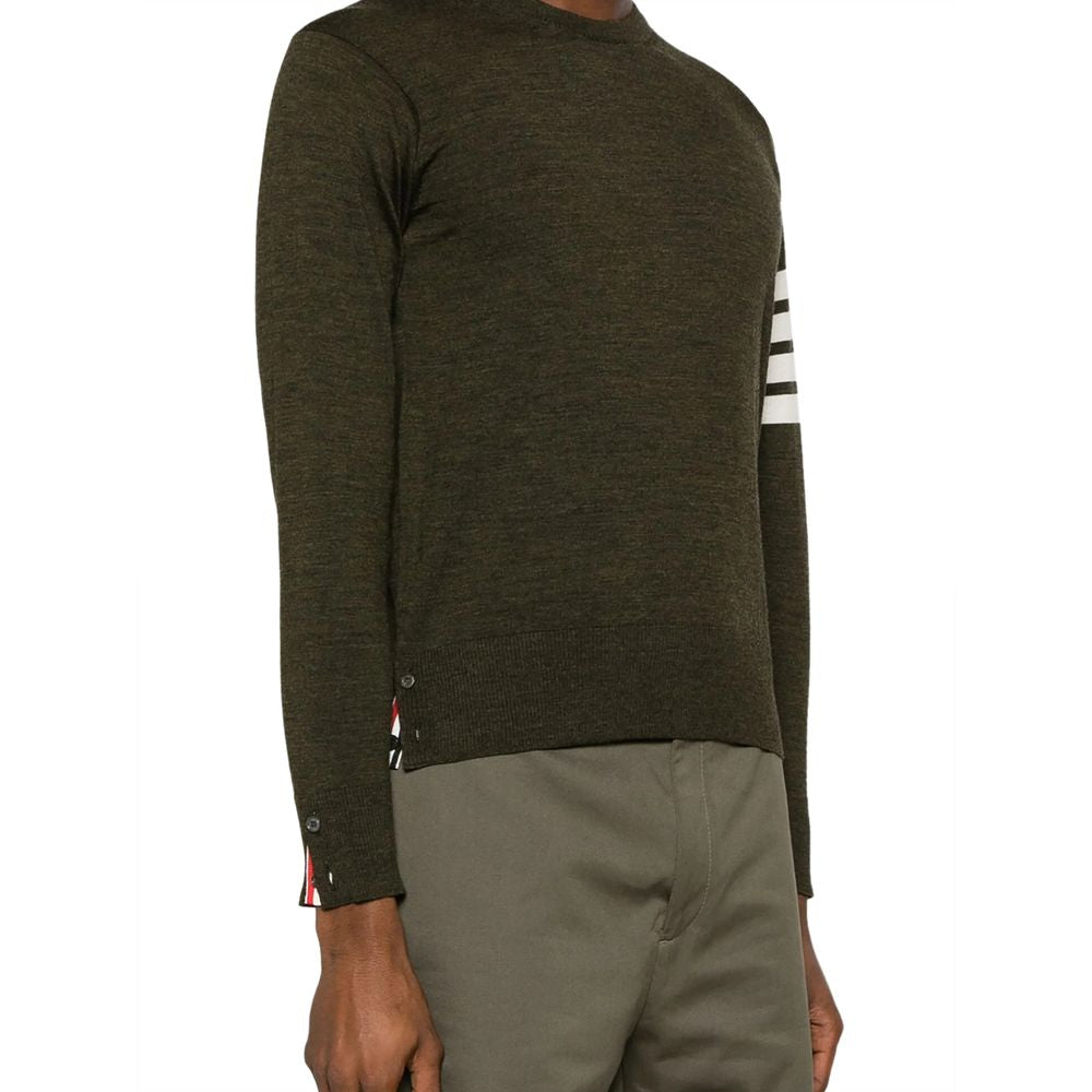 Thom Browne Grüner Woll-Sweatshirt