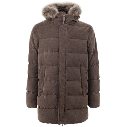 Herno Braune Baumwolljacken &amp