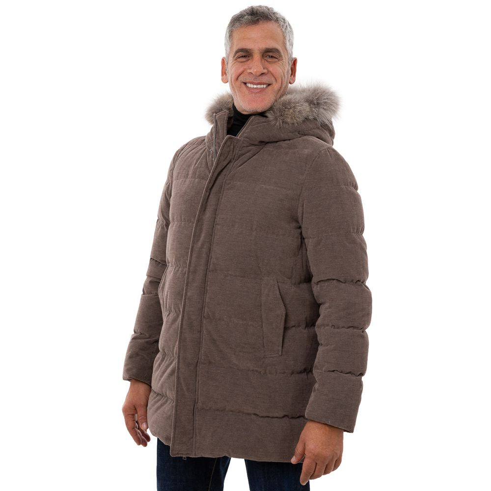 Herno Braune Baumwolljacken &amp