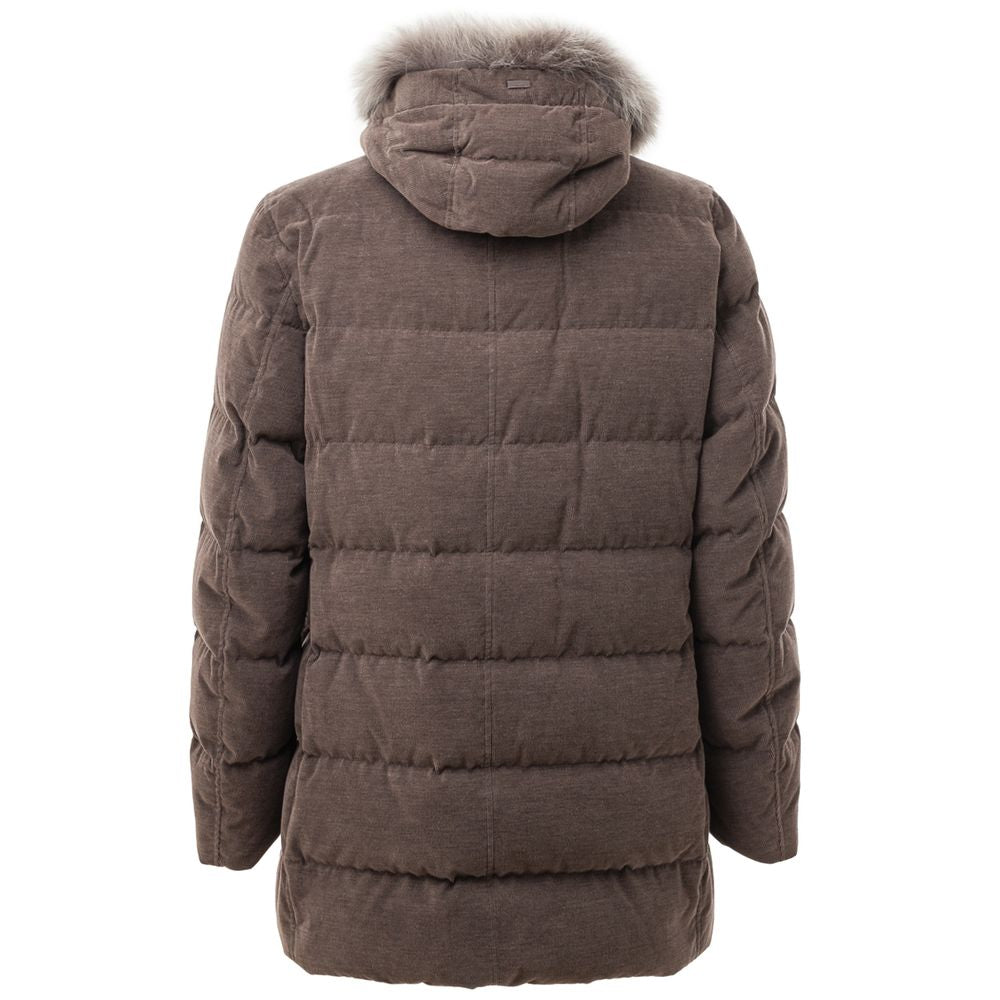 Herno Braune Baumwolljacken &amp