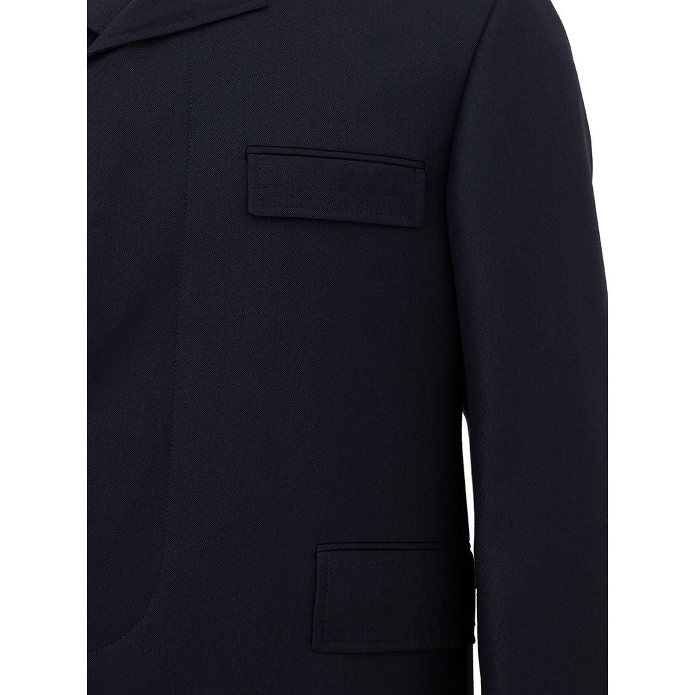 Thom Browne Elegante Wolljacke in Signature Blue