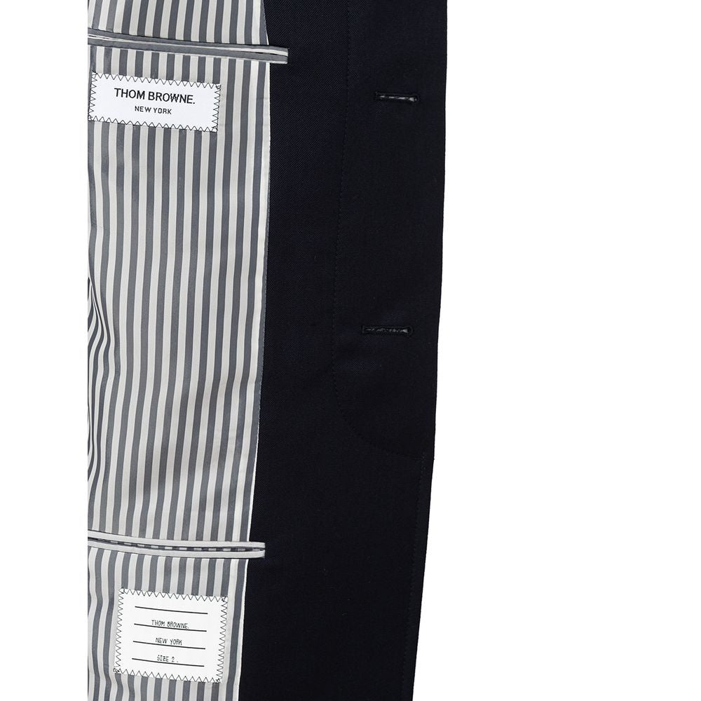 Thom Browne Elegante Wolljacke in Signature Blue