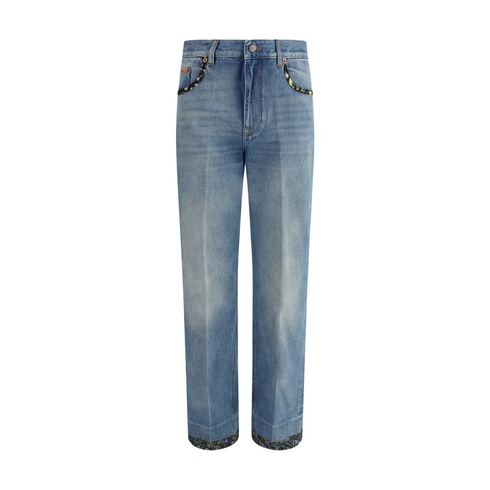 Valentino Jeans mit Blumendetails