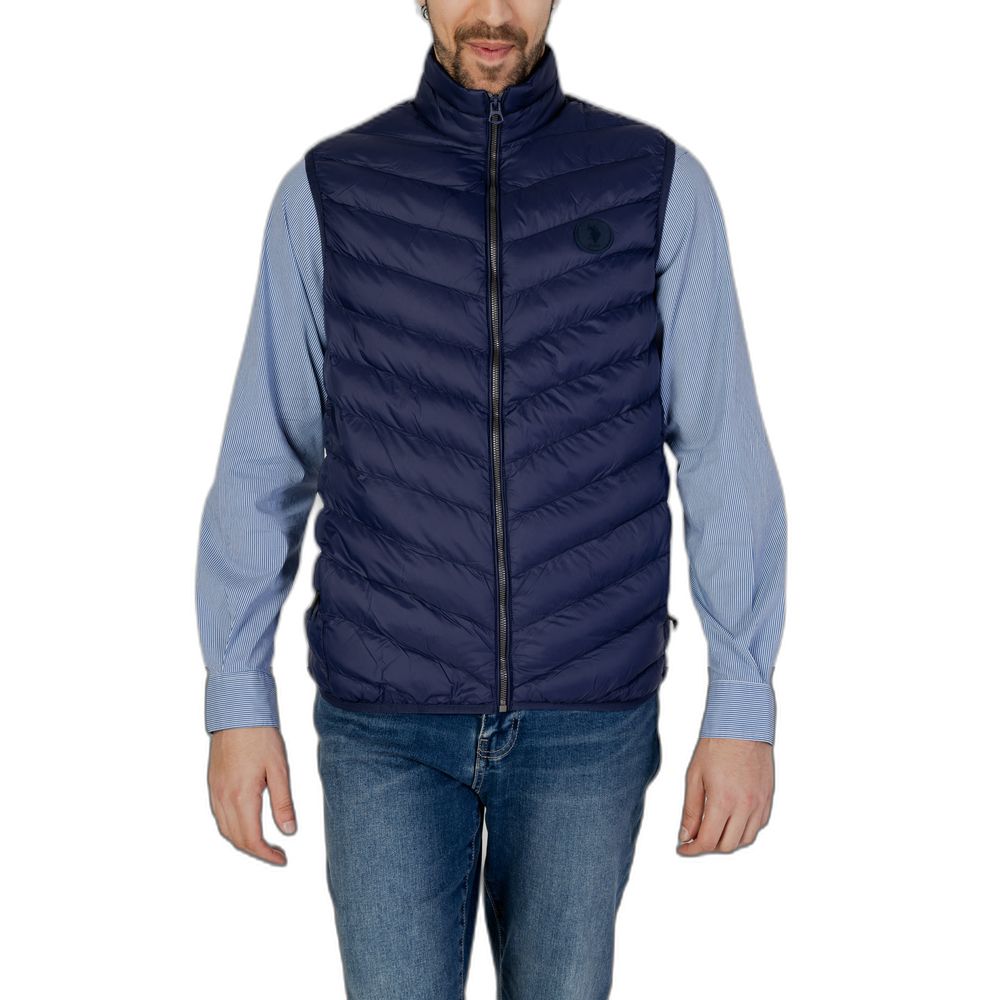 U.S. POLO ASSN. Blaue Polyamid Sleveless Jacke