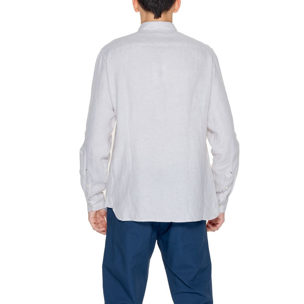 U.S. POLO ASSN. Beigefarbenes Leinen-Hemd