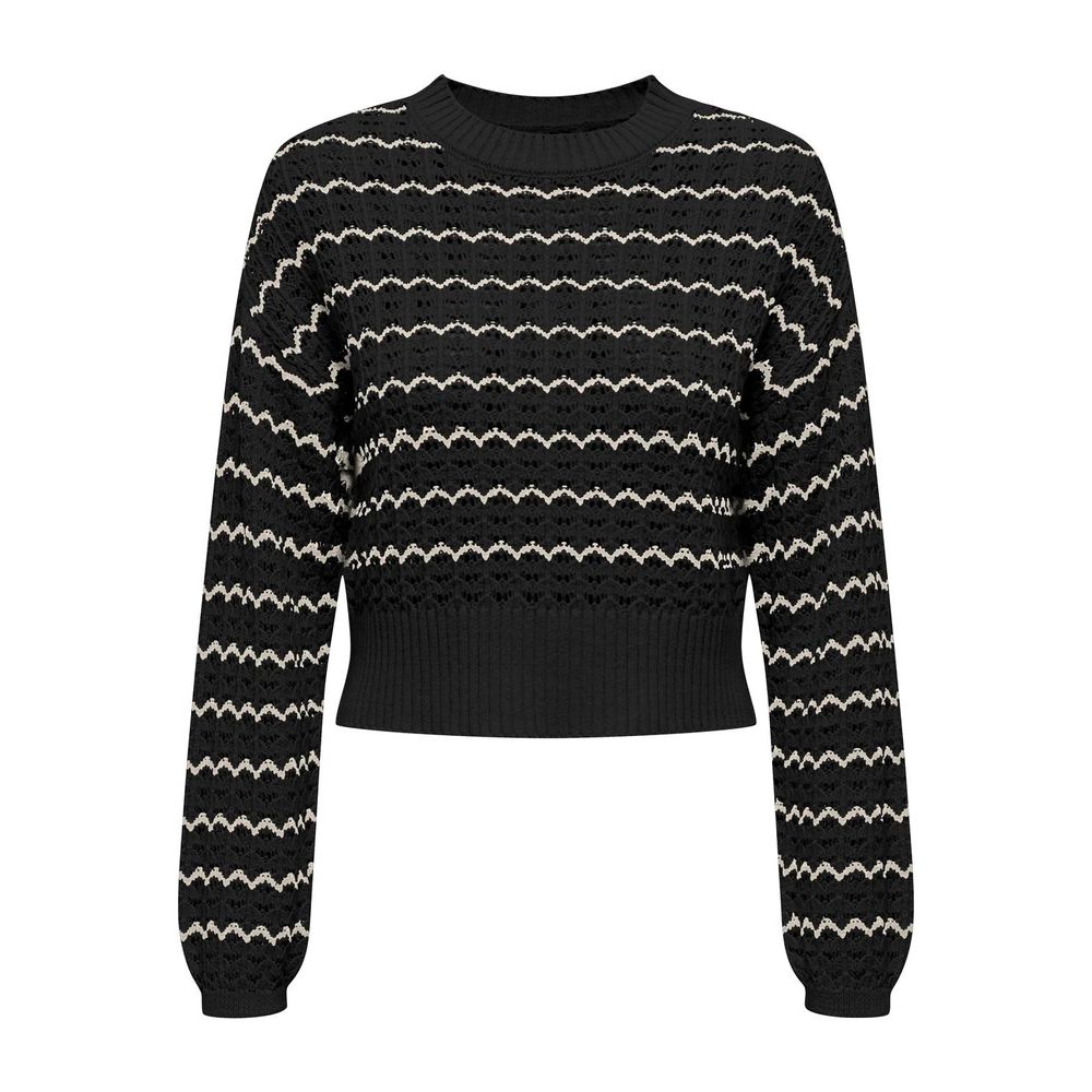 Only Schwarzer Baumwollpullover