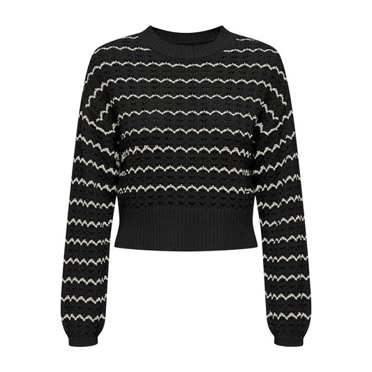 Only Schwarzer Baumwollpullover