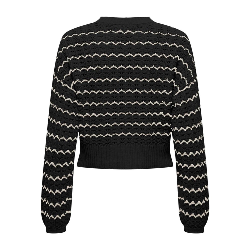 Only Schwarzer Baumwollpullover