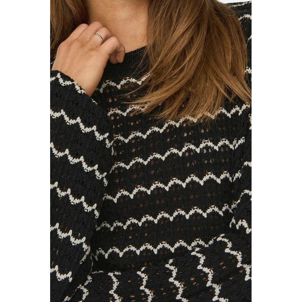 Only Schwarzer Baumwollpullover