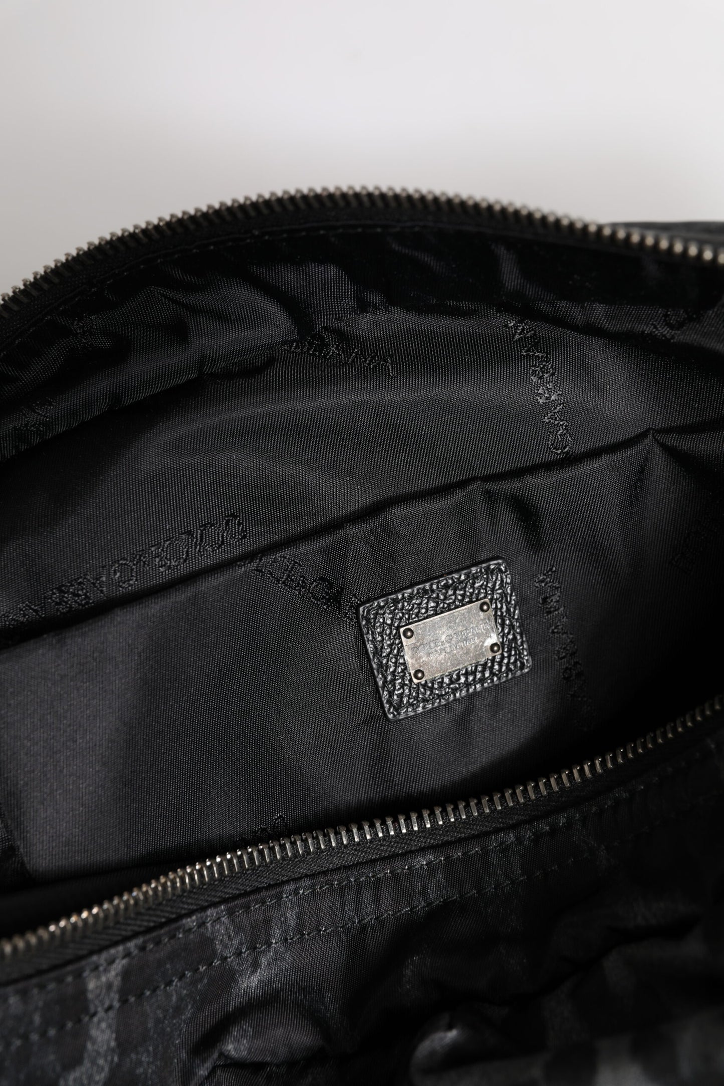 Dolce & Gabbana Schwarzer grauer Leopard DG Logo Gürtel Taille Gürteltasche