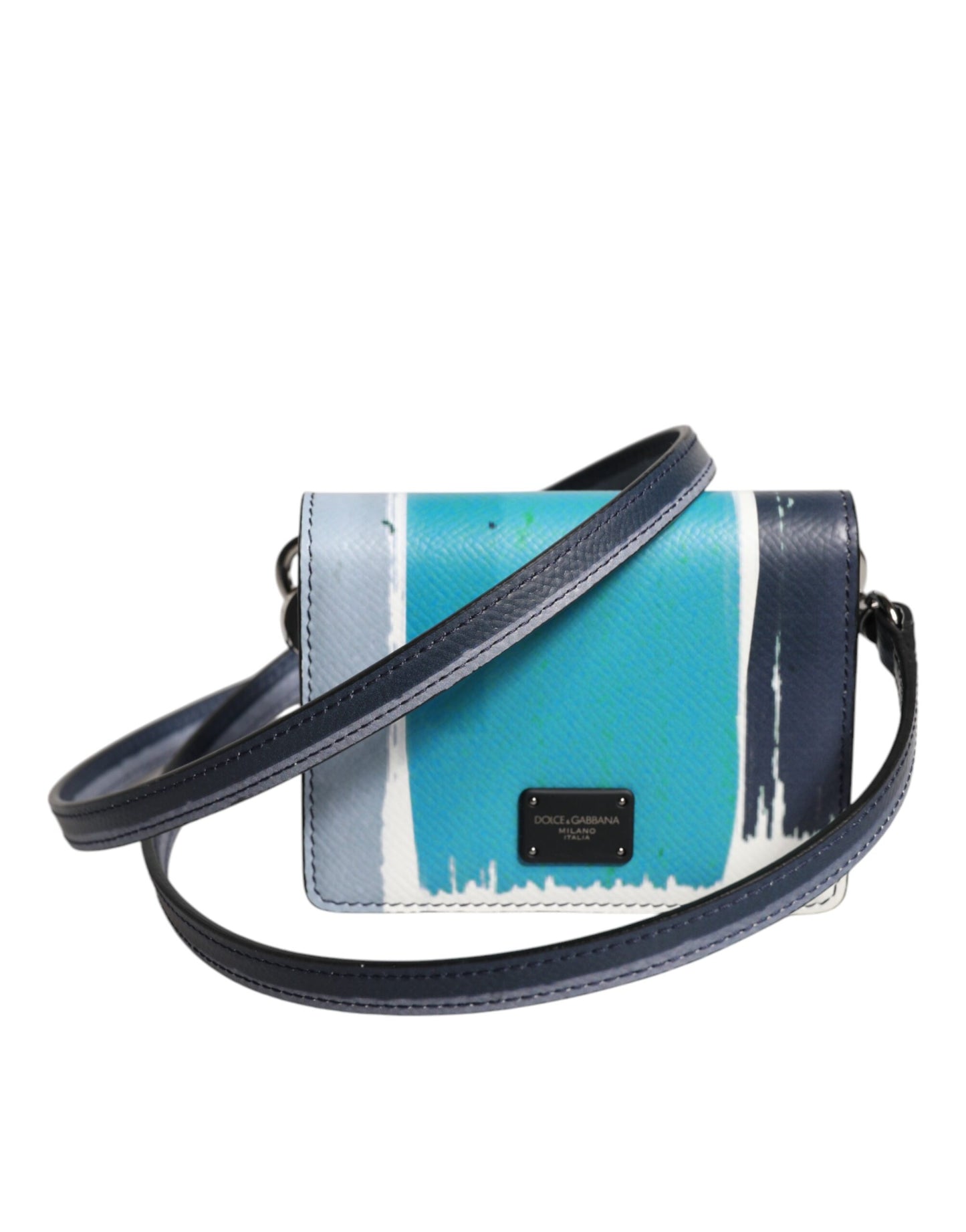 Dolce & Gabbana Multicolor Leder DG Logo Bifold Kartenhalter Geldbörse