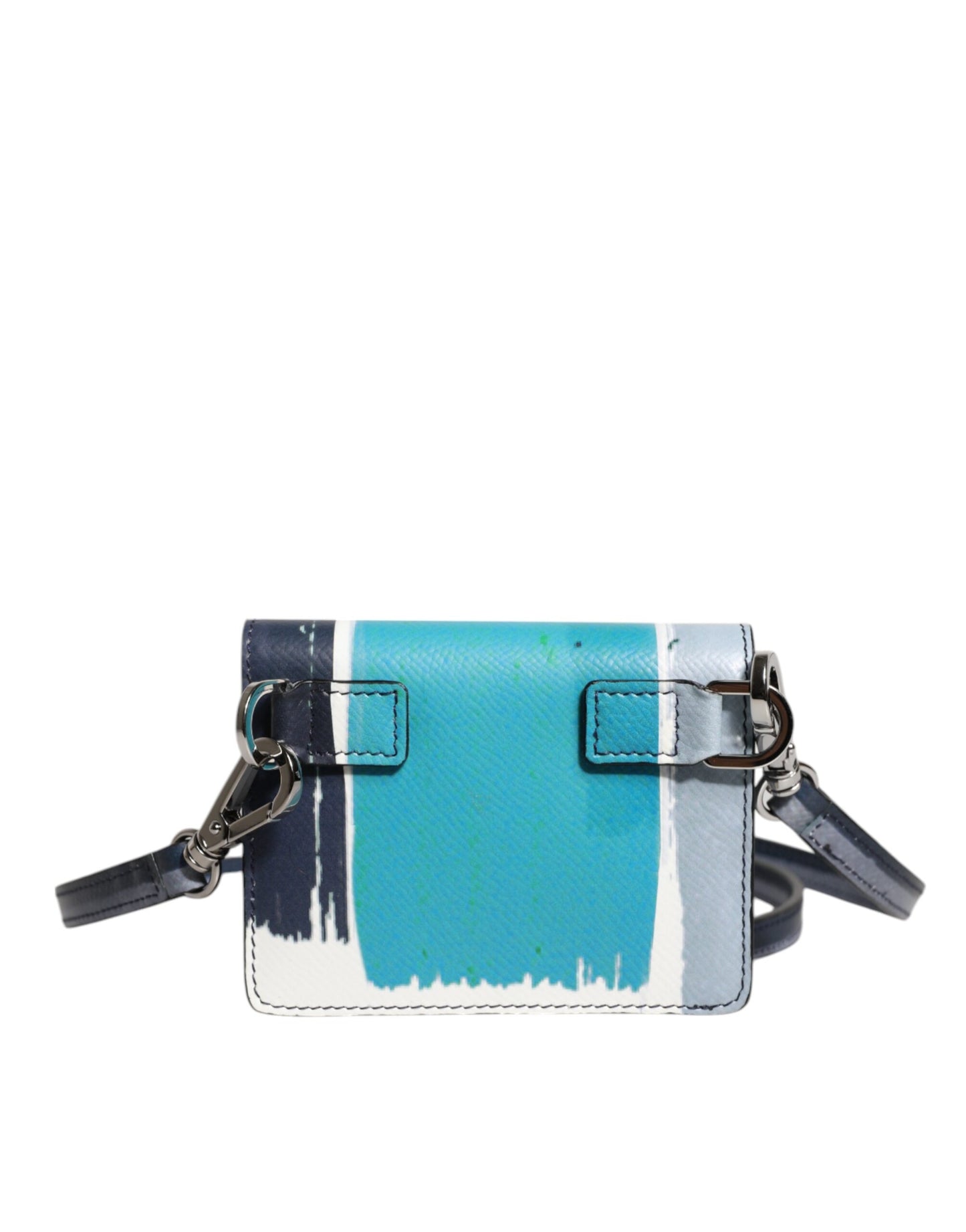 Dolce & Gabbana Multicolor Leder DG Logo Bifold Kartenhalter Geldbörse